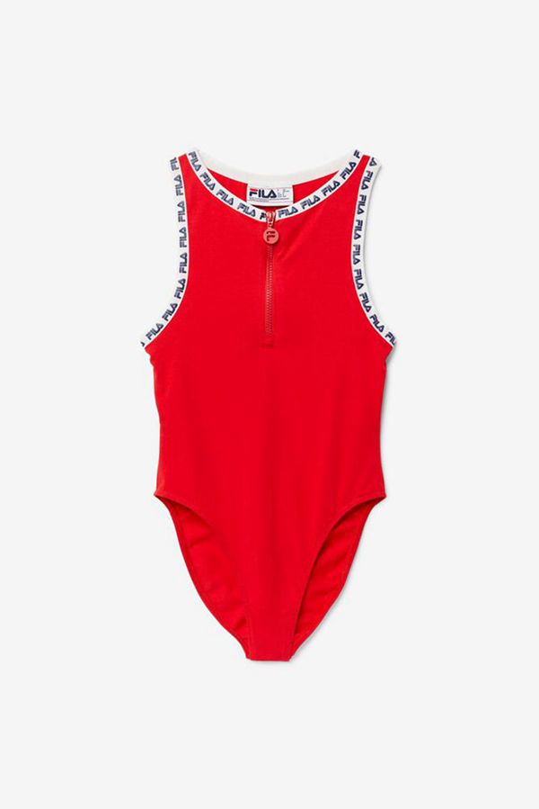 Fila Bodysuits Damske Červené / Biele - Ulka Red Vypredaj - Slovakia 27608-POJN